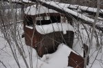Abandoned truck, Gunflint Narrows, February 2013.