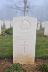 Grave of Private Wilson, Beny-sur-Mer, March 2014.