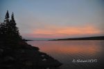 Sunset, Gunflint Lake, October 2015.