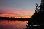 Sunset, Gunflint Lake, October 2015.