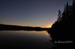 Sunset, Gunflint Lake, October 2015.